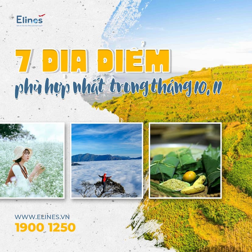 7 địa điểm du lịch Việt Nam phù hợp nhất trong tháng 10, 11
