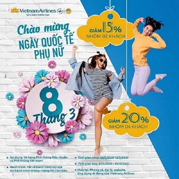 ch&agrave;o mừng ng&agrave;y quốc tế phụ nữ 8/3 c&ugrave;ng vietnam airlines